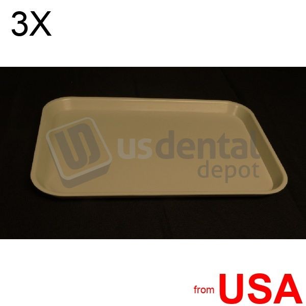 3X LOT of PLASDENT Flat Tray EF Setup Size E Color: GRAY- #300Ef- 9 001-300EF-9