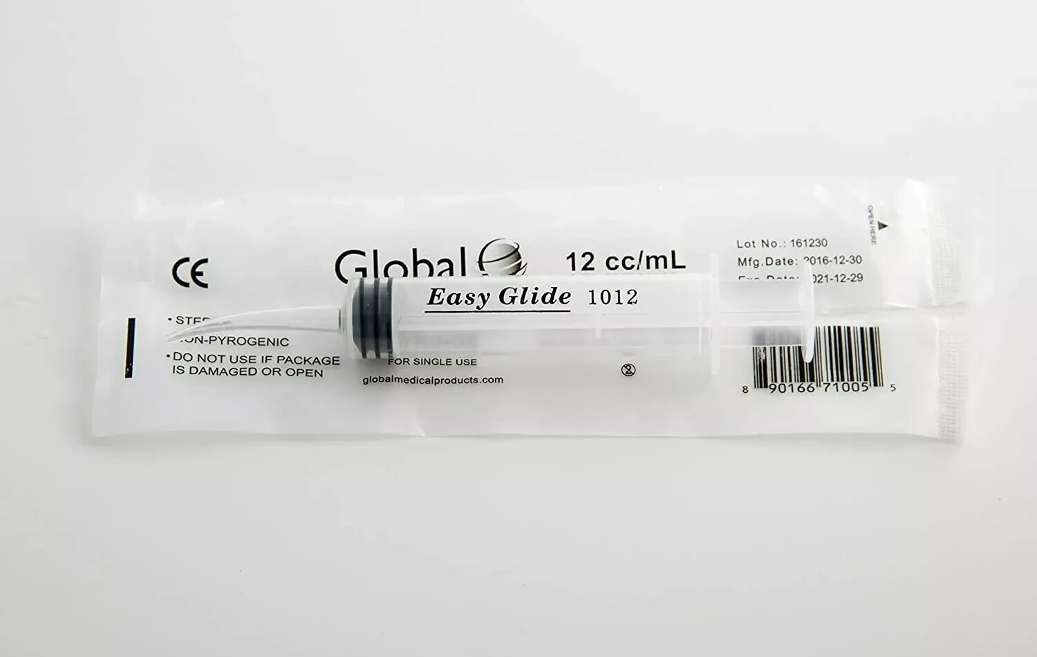 Curved Tip 12cc Oral Irrigation Syringes Disposable Dental Utility (Choose Qty)