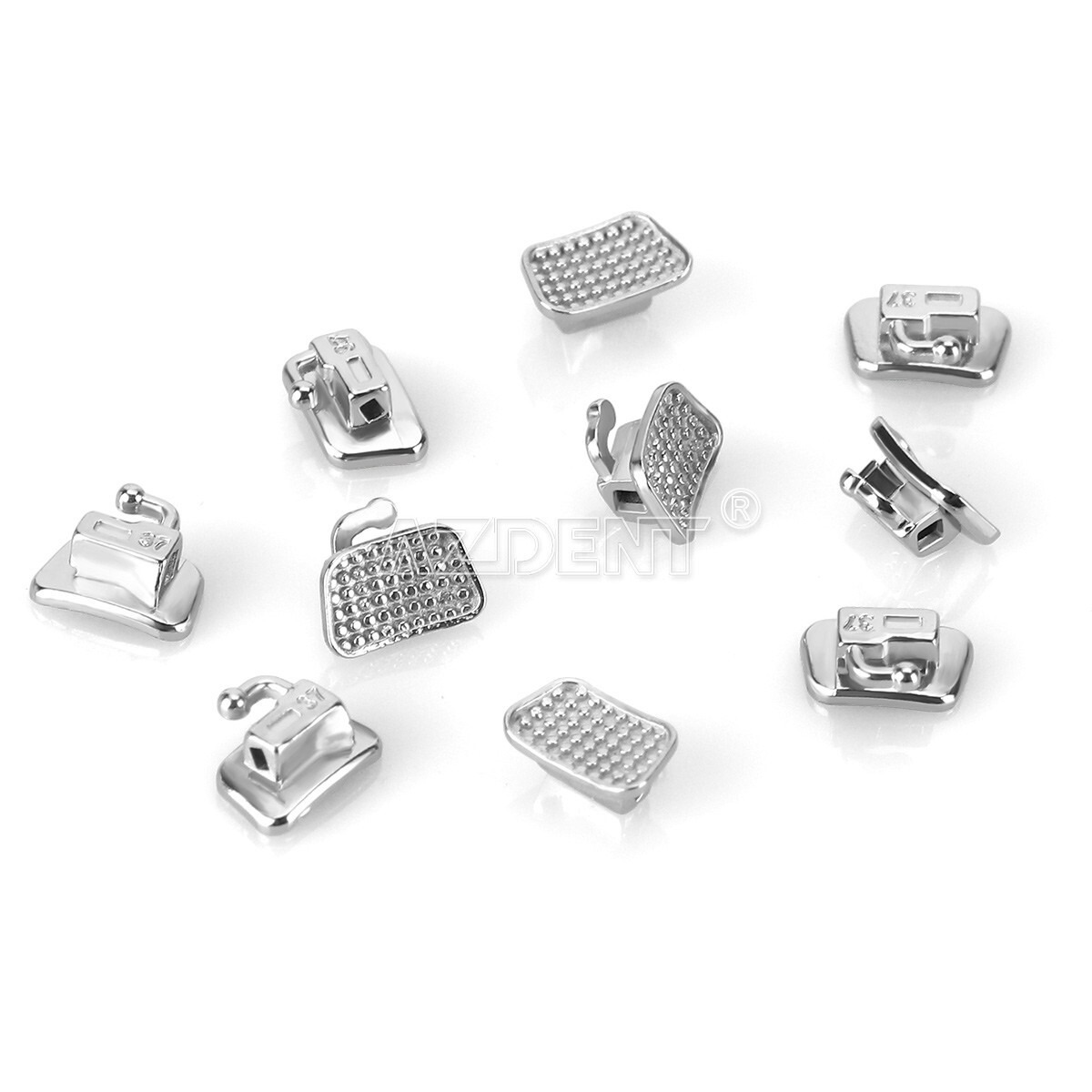 AZDENT Dental Orthodontic 1st Molar Buccal Tubes Bondable Non-Conv Roth/MBT .022