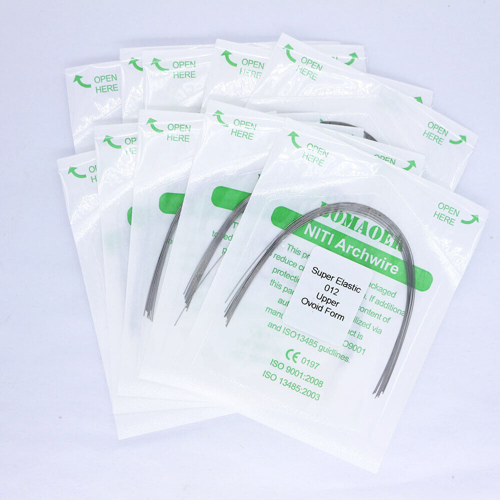 5-200×Dental Orthodontic Super Elastic Niti Round Arch Wire Ovoid Form 012 Upper