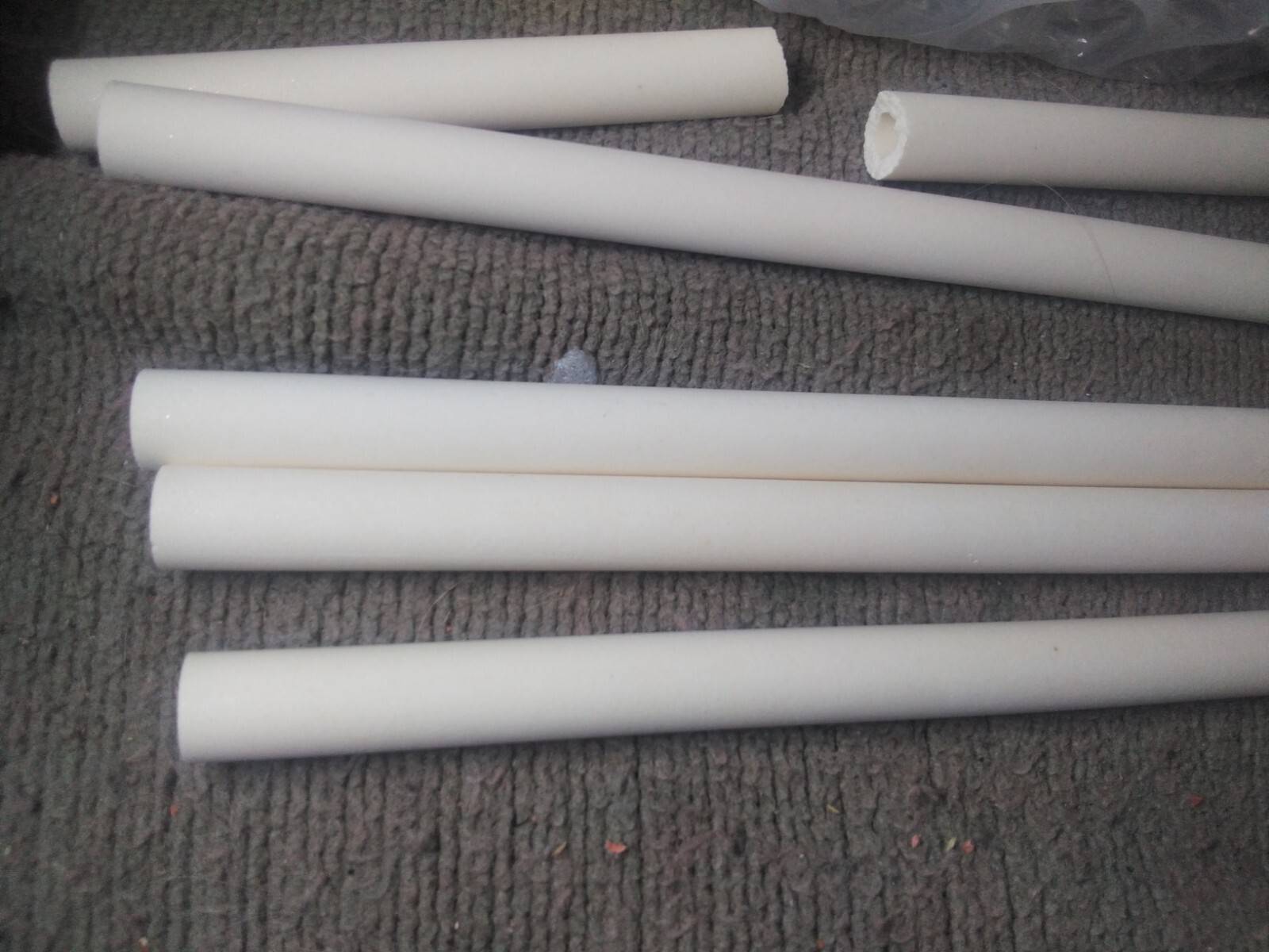 Lot 4,HIGH PURITY ALUMINA CERAMIC DIY Heat Elements THERMOCOUPLE TUBES 6″