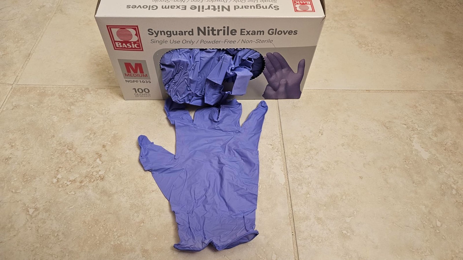 1000PCS Nitrile Disposable Medical Exam Gloves, 5Mil, Protein/Latex/Powder Free