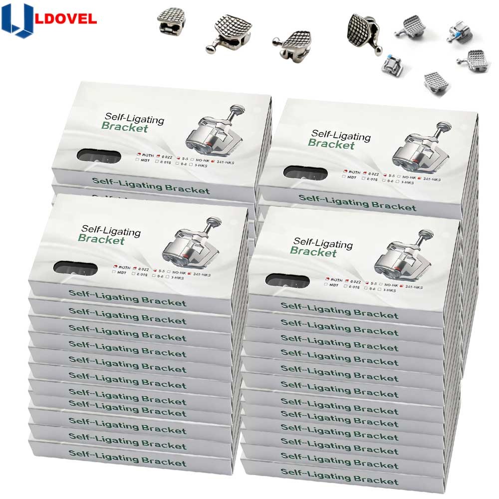 1 box /20pcs Dental Orthodontic Self Ligating Braces Bracket Roth.022 Hooks 345