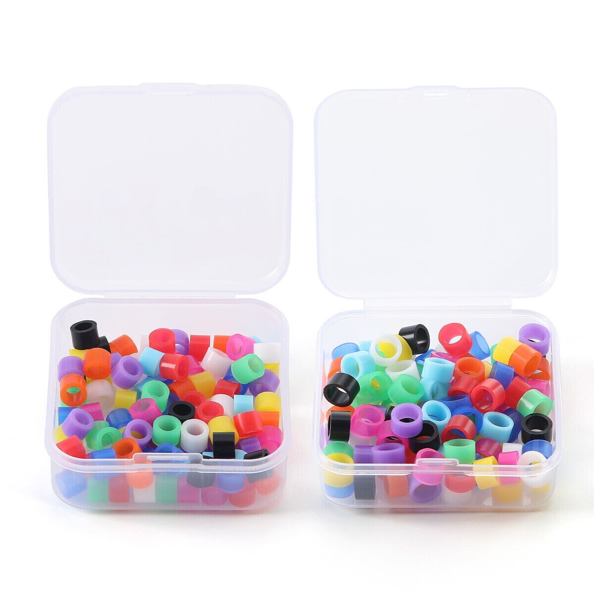 100 Pcs/Box Dental Instrument Hygienist Silicone Color Code Rings Bands Circle