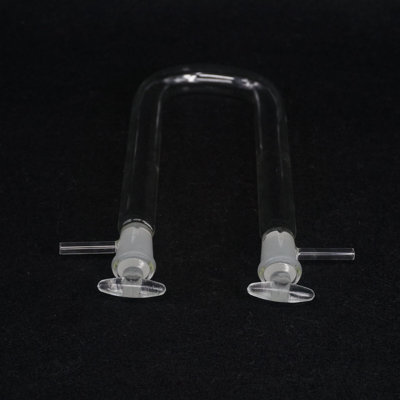 O.D 13/15/18/20mm Drying Glass Tube Adapter U shape With Stopper Side Arm Lab