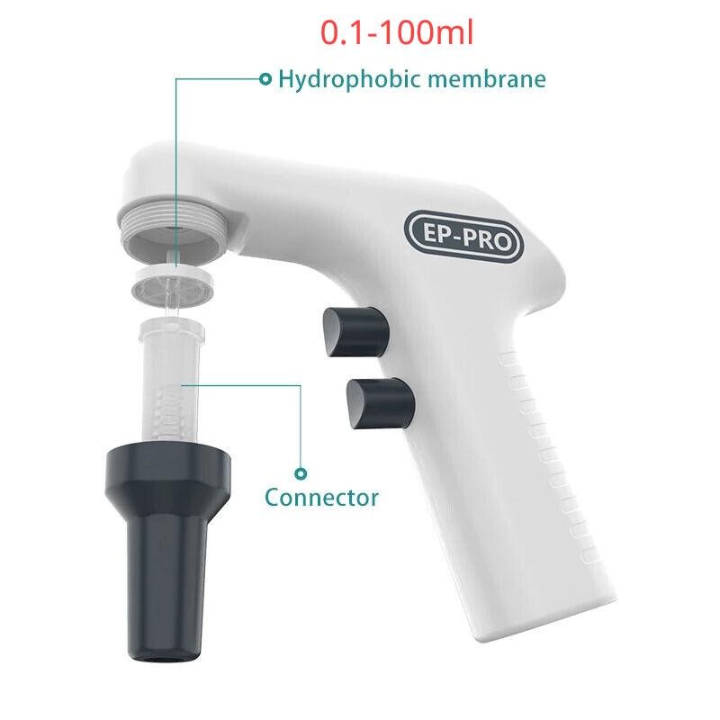 LCD Large Capacity Electric Transfer Pipette Adjustable Pipette Pump 0.1-100ml