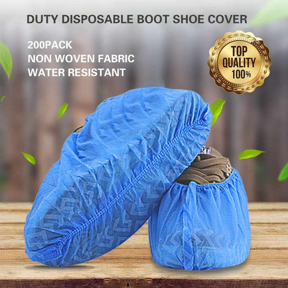 Shoe Covers Disposable 200 Pack 100 Pairs Non-Slip Durable Indoor Protect Your