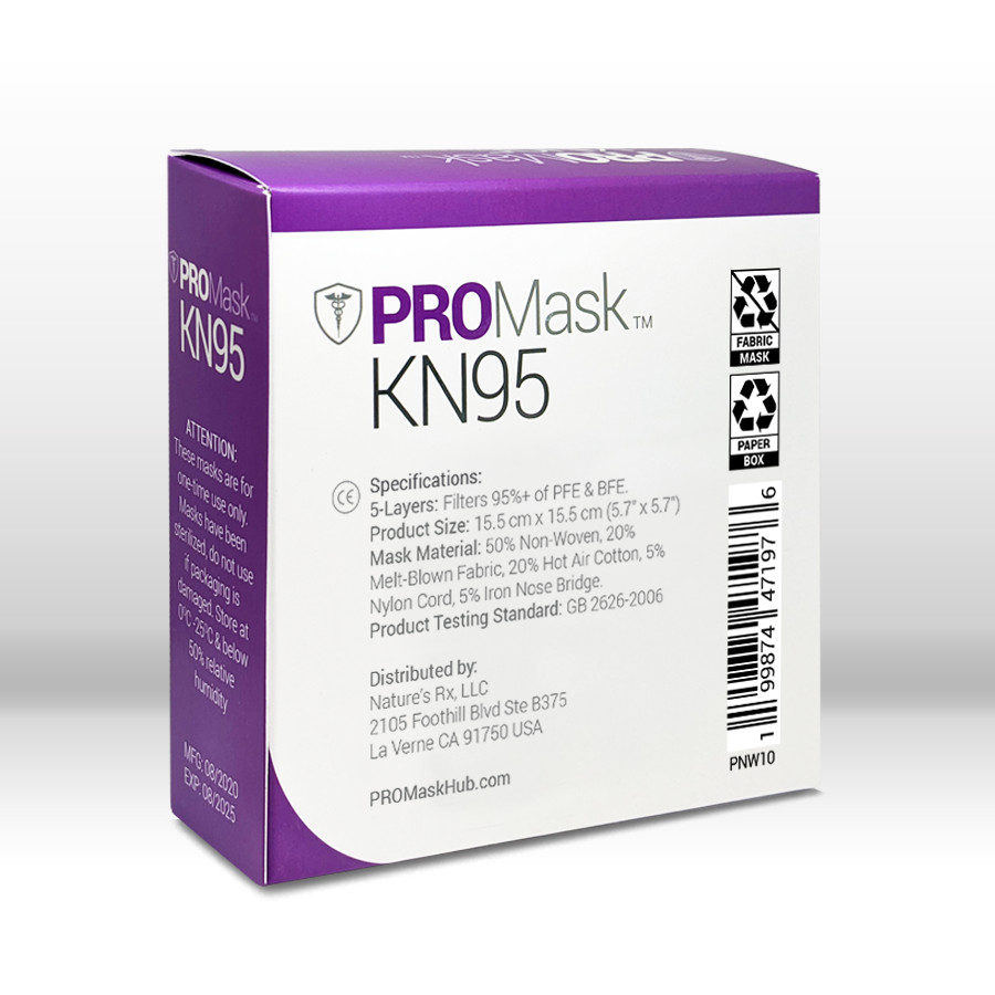10/50/100 PROMask KN95 Disposable Face Masks 4 Layers Filters 95%+ PFE & BFE
