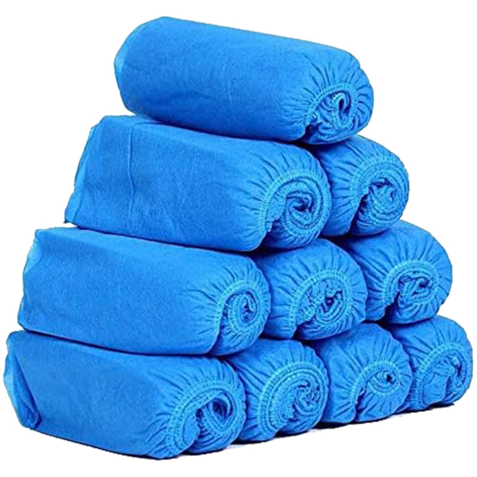 Disposable Shoe Covers 100PCS 400g Non-Slip Durable Indoor Boot Blue 100pcs