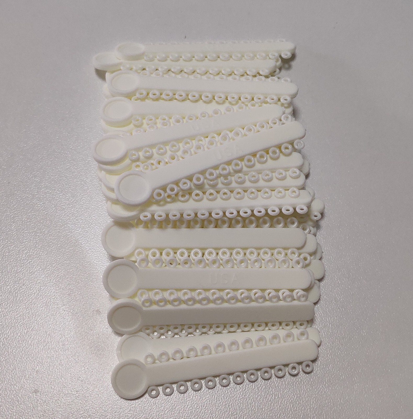 10Packs/10080pcs Dental Ligature Ties Orthodontic Elastic Rubber Bands 38 Colors