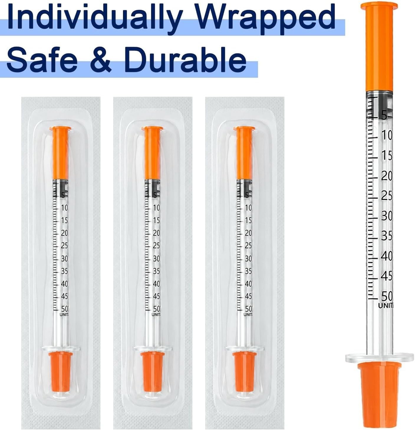 100-Pack 0.5ml 31G Syringes – Sterile Packaging