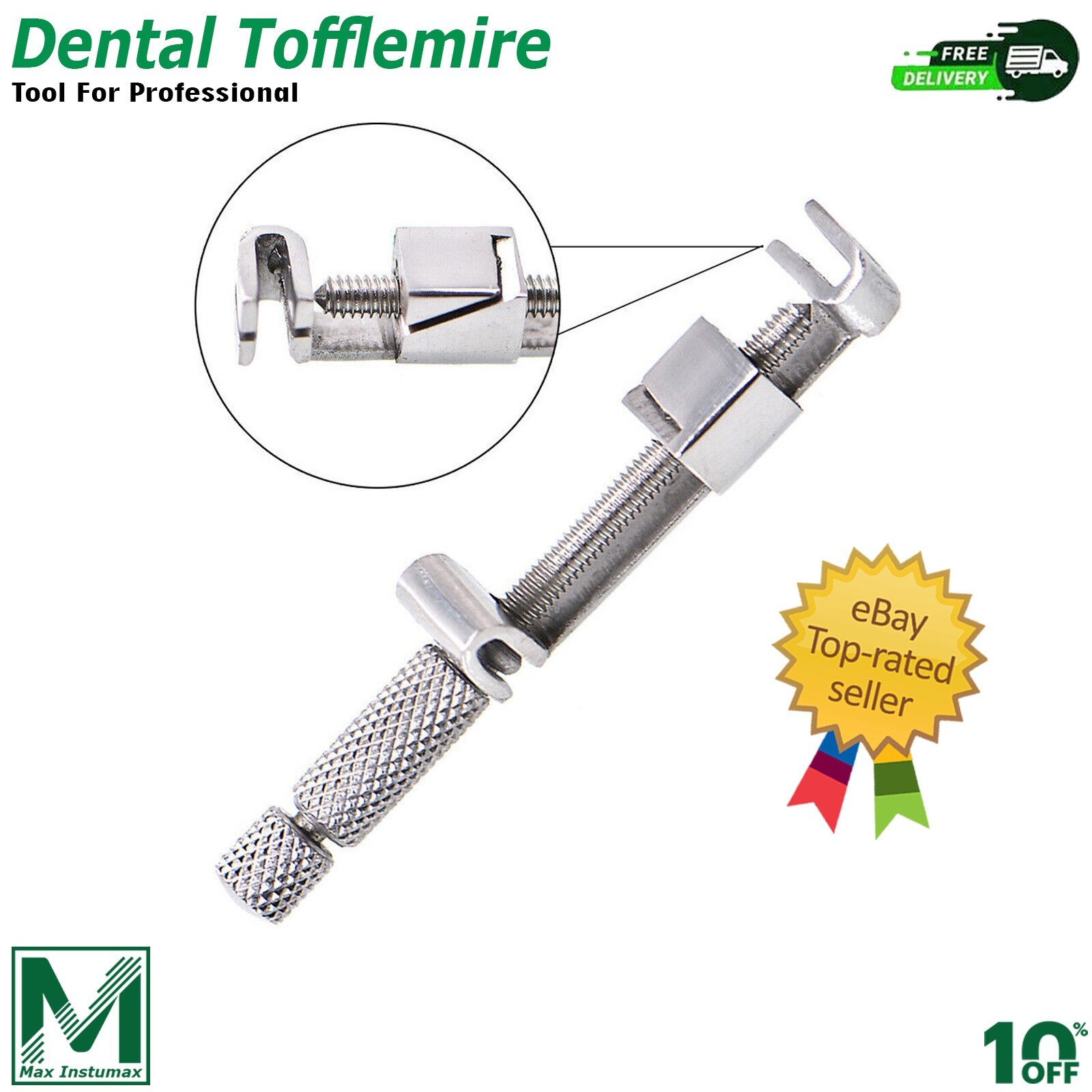 4PCS Dental Matrix Tofflemire Retainer Clip Universal Bands Stainless Steel