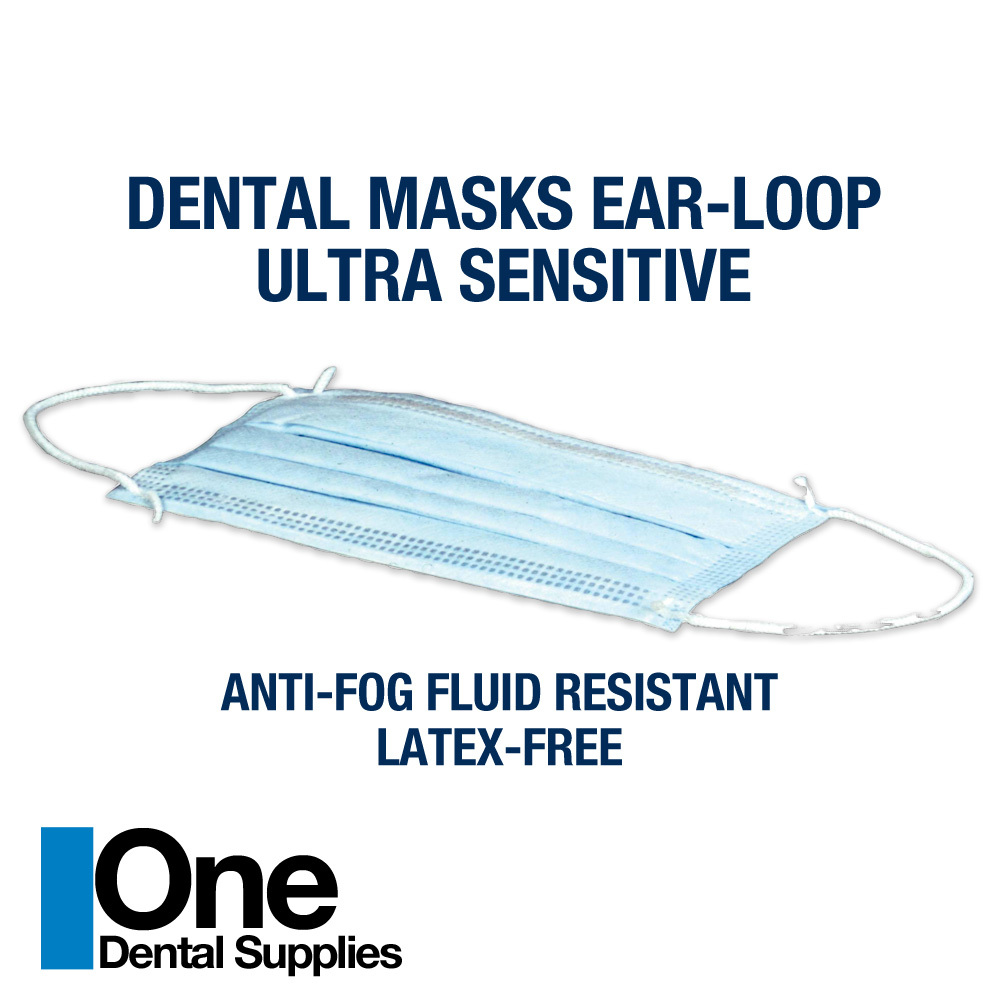 Disposable Face Masks 3 Ply (BFE 99%) Ear-Loop Blue color 50 pcs