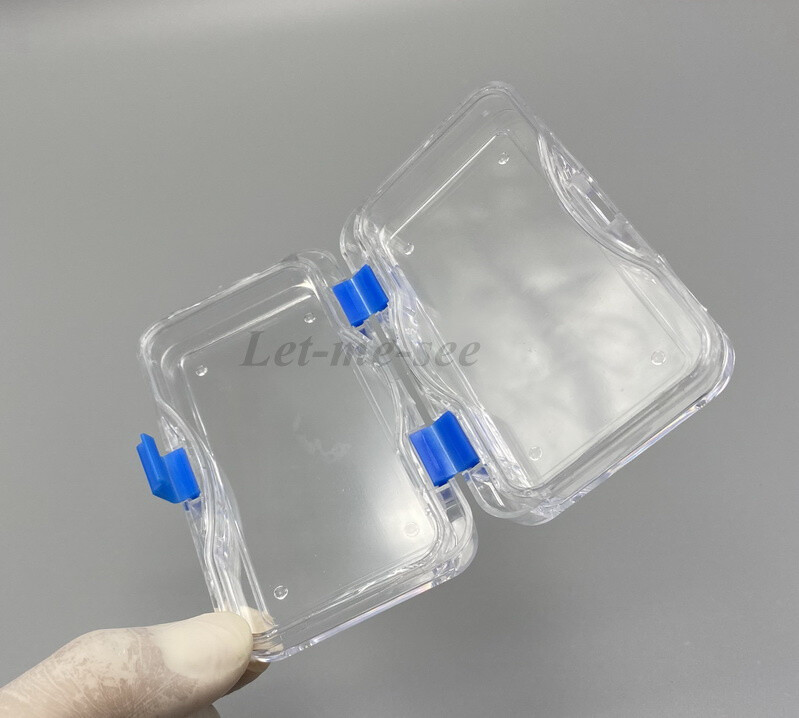 Denture False Inlay Teeth Membrane Case Fragile Hinged Display Jewelry Boxes