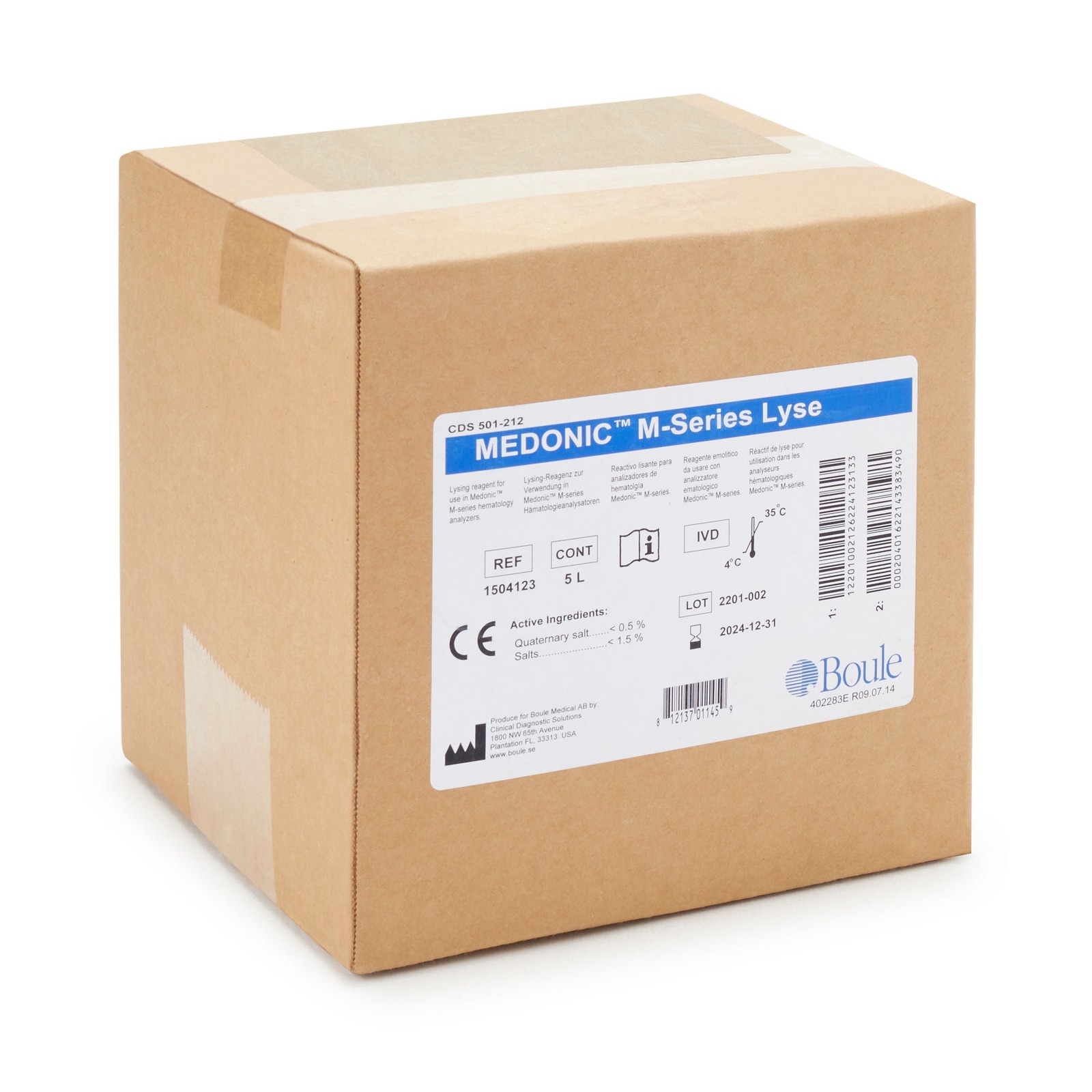CDS Medonic M-Series Hematology Reagent 5 Liter 501-212