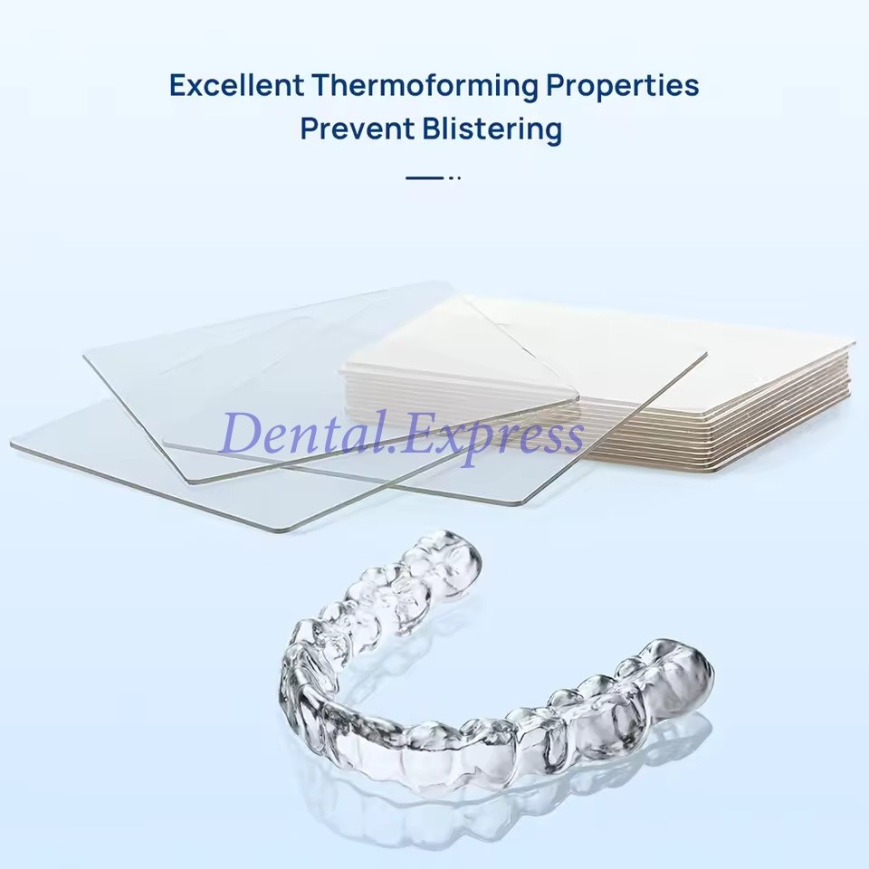 1 Pack Dental Vacuum Forming Sheets Lab Splint Thermoforming Materials Hard Soft