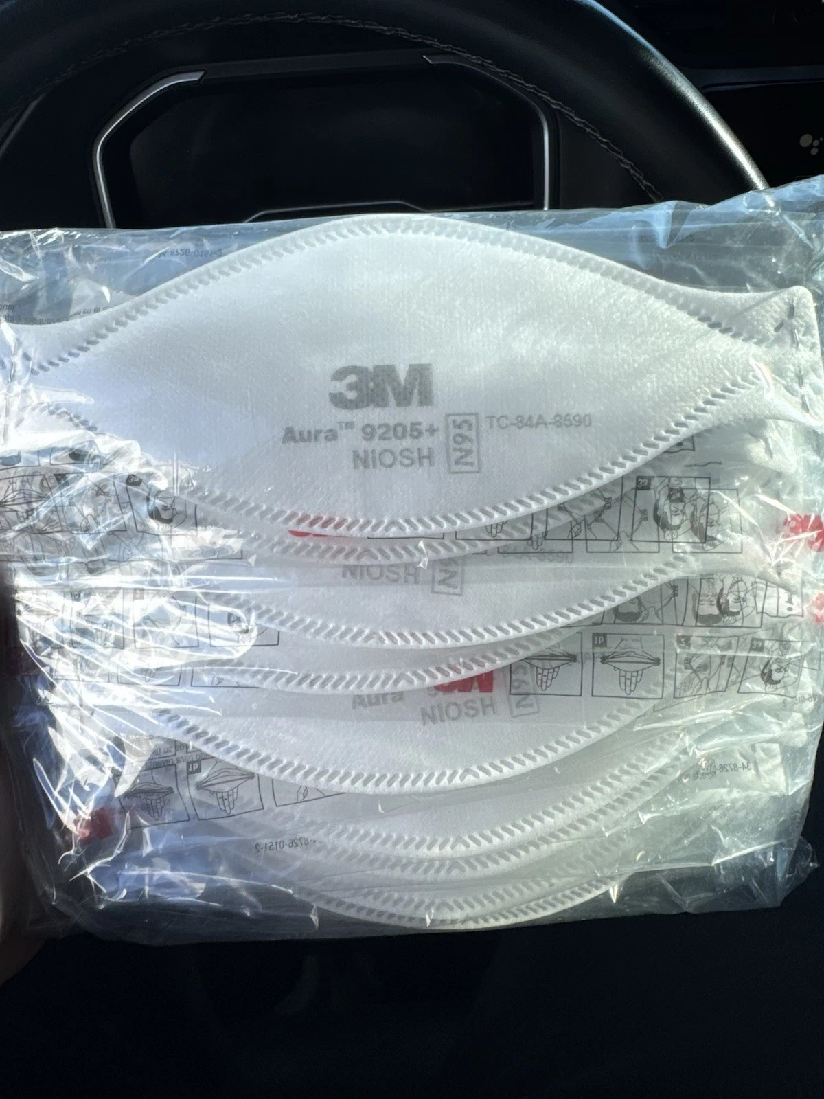 20x 3M Aura 9205+ N95 NIOSH Approved Particulate Respirator Face Mask (20 Pack)