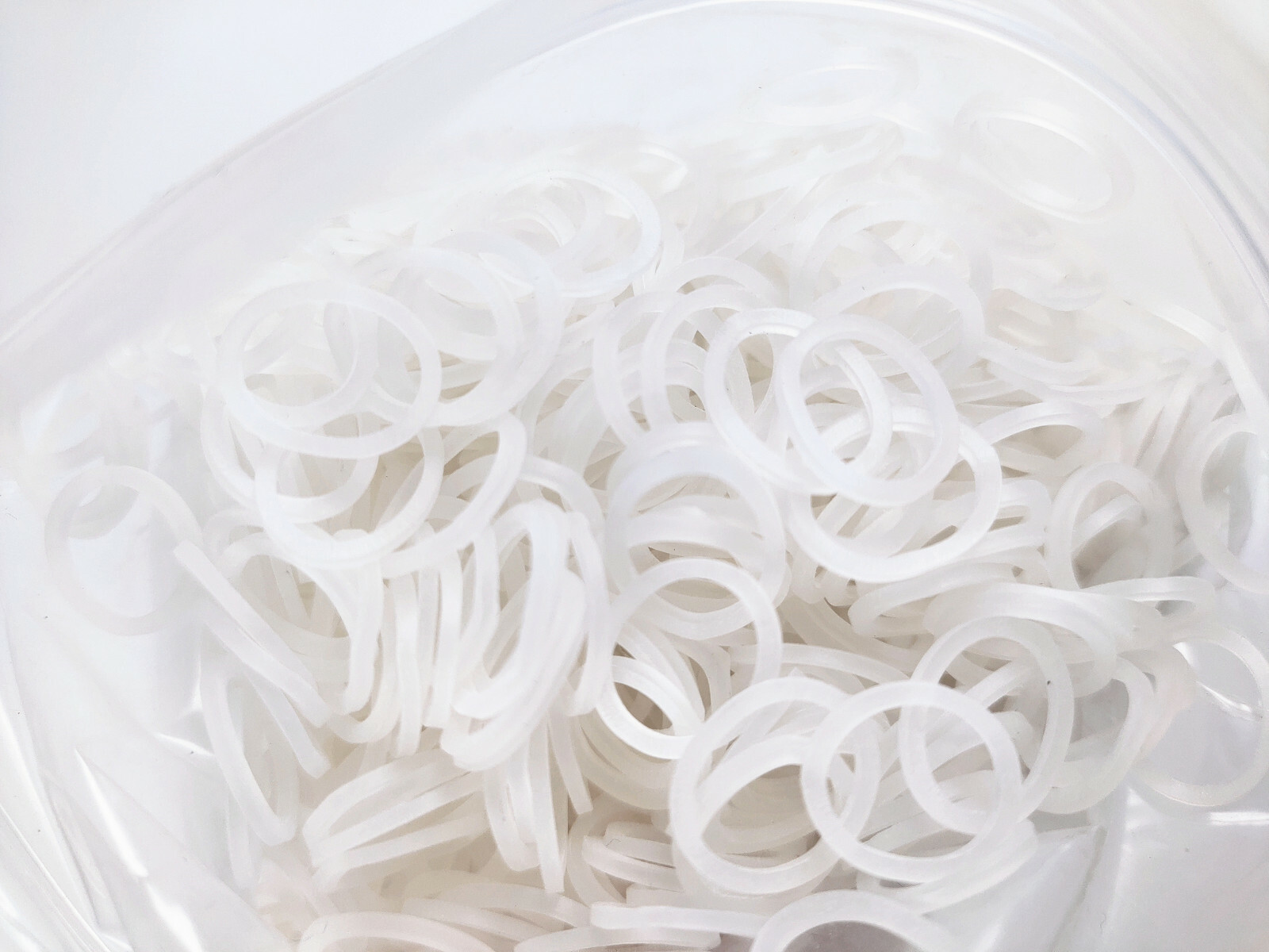 3.5OZ Dental Ortho Super Elastic Rubber BandS Ligature Ties Transparent 5 Sizes