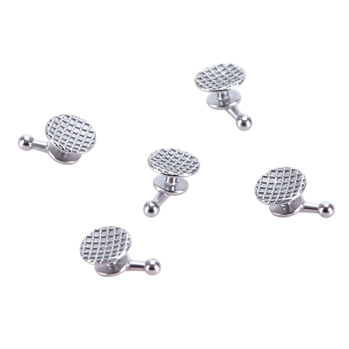 10Pcs Dental Orthodontic Bondable Lingual Buttons with Hook Round Base AZDENT
