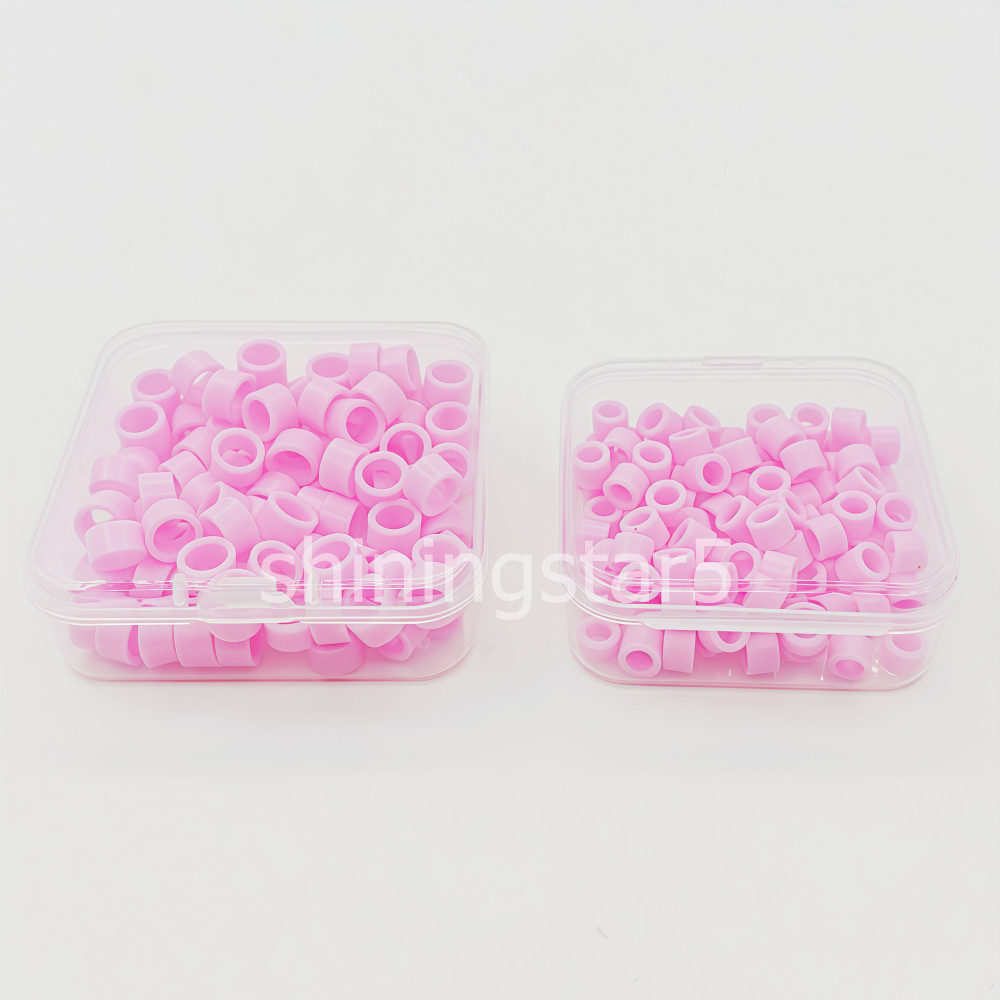 100 Pcs/Box Dental Instrument Hygienist Silicone Color Code Rings Bands Circle