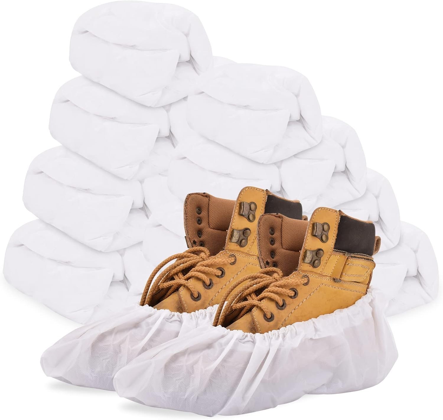 Versatile 200 Pack Disposable Shoe Protectors – Ideal for Indoor & Outdoor Use