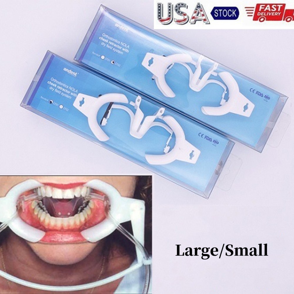 Dental Ortho Nola Lip Cheek Retractor Dry Field System Mouth Opener Large/ Small