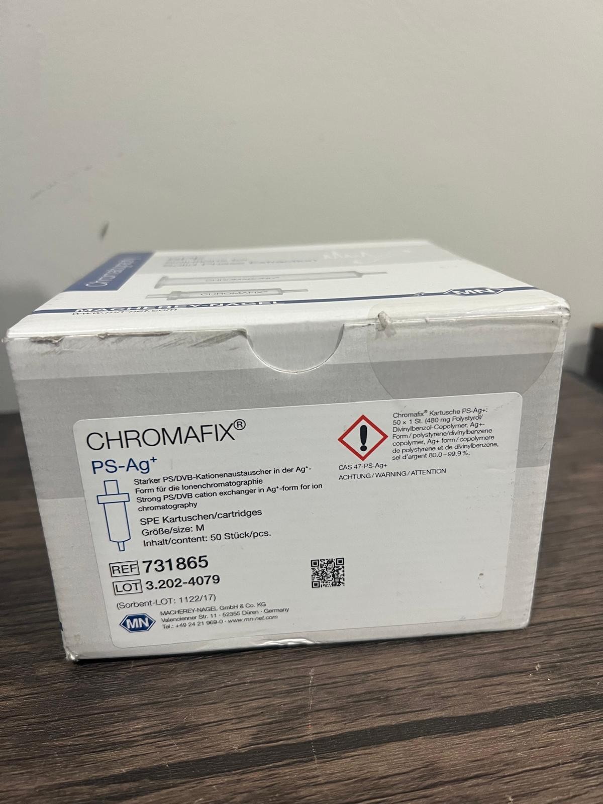 SPE Cartridges Solid Phase Extraction Chromafix PS-Ag+ Size M 50 pcs