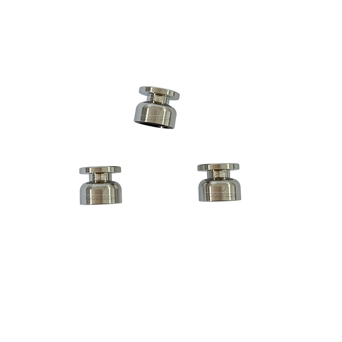 6pcs Locator pick-up impression coping Closed transfer with black plastic cap
