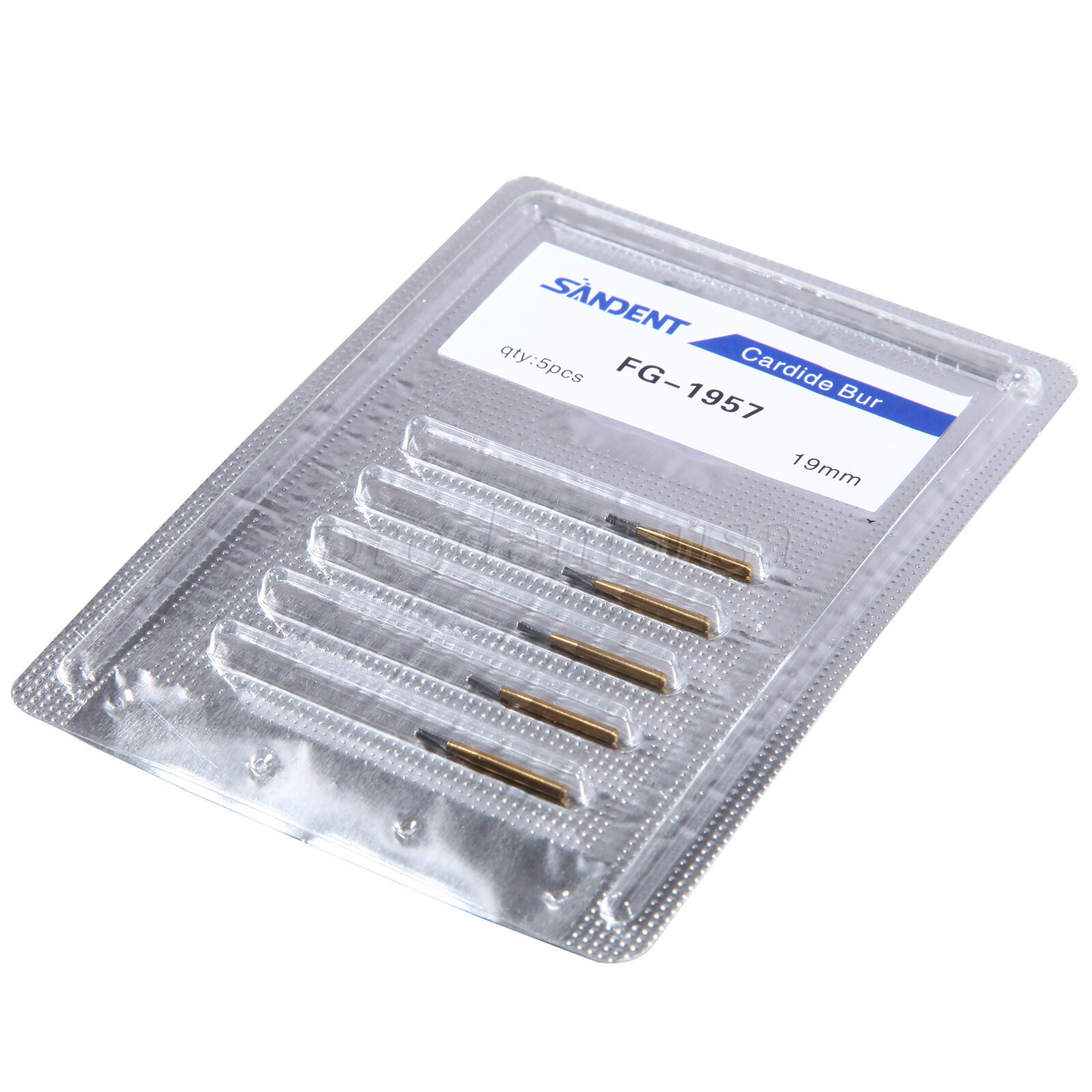 5pcs /pack High Speed Dental Tungsten Steel Crown Metal Cutting Burs FG-1957 po