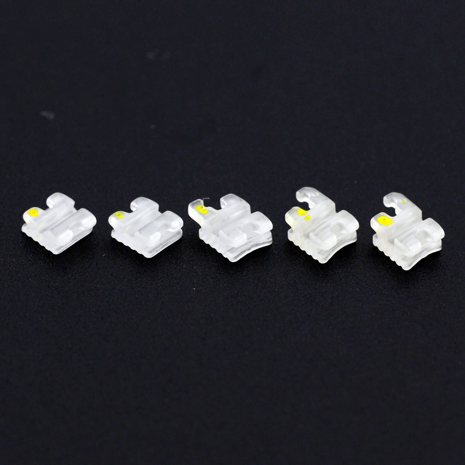 Dental Orthodontic Ceramic Brackets Clear Braces Elegan I MBT Roth 022 345 5-5