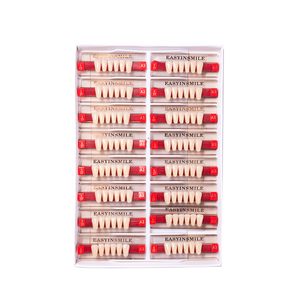 84/96 Dental Synthetic Resin Teeth Full Set /Anterior /Posterior Shade A1/A2/A3