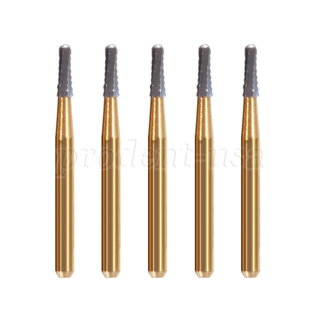 5pcs /pack High Speed Dental Tungsten Steel Crown Metal Cutting Burs FG-1957 po