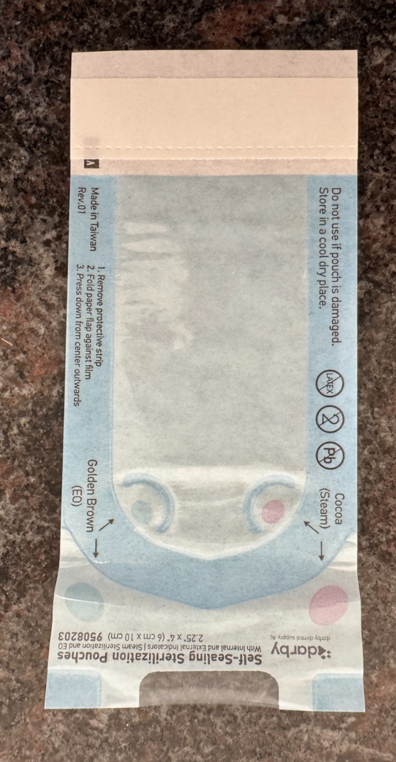 Sterilization Pouches 2.25″ x 4″ Darby 200/box (1 Box)