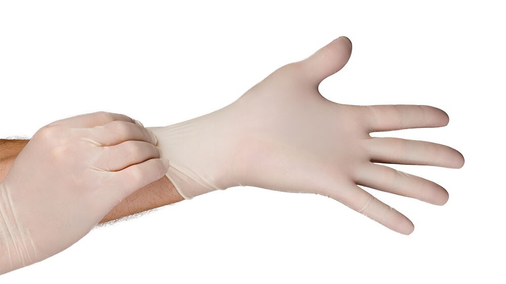 1000 Count Case – HandPRO 400 Latex Exam Gloves 6 Mil Heavy Duty Size Small