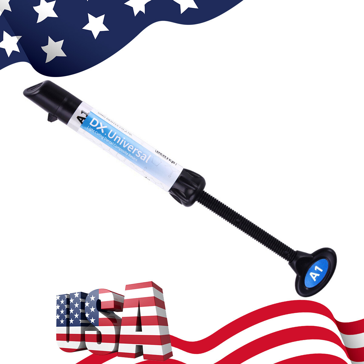 Dentex Dental Curing Light Type Composite Resin Shade A1 A2 A3 A3.5 B1