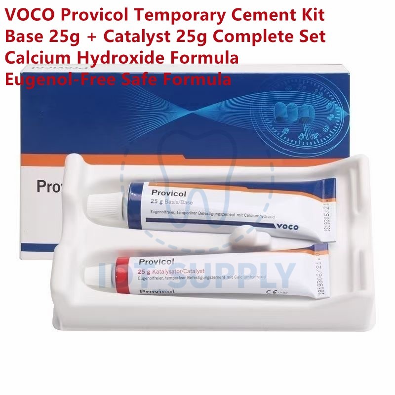 VOCO Provicol Calcium Hydroxide Temporary Cement 25g x 2 Eugenol Free Luting