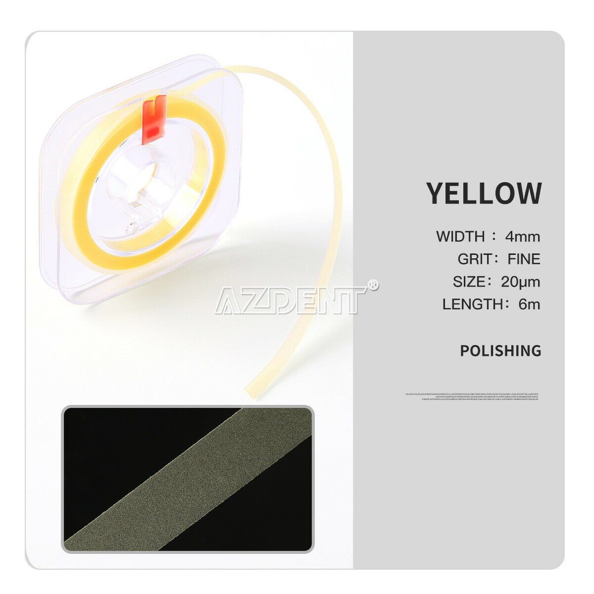 Dental Abrasive Strips Polyester Polishing Strip Coarse/Medium/Fine AZDENT