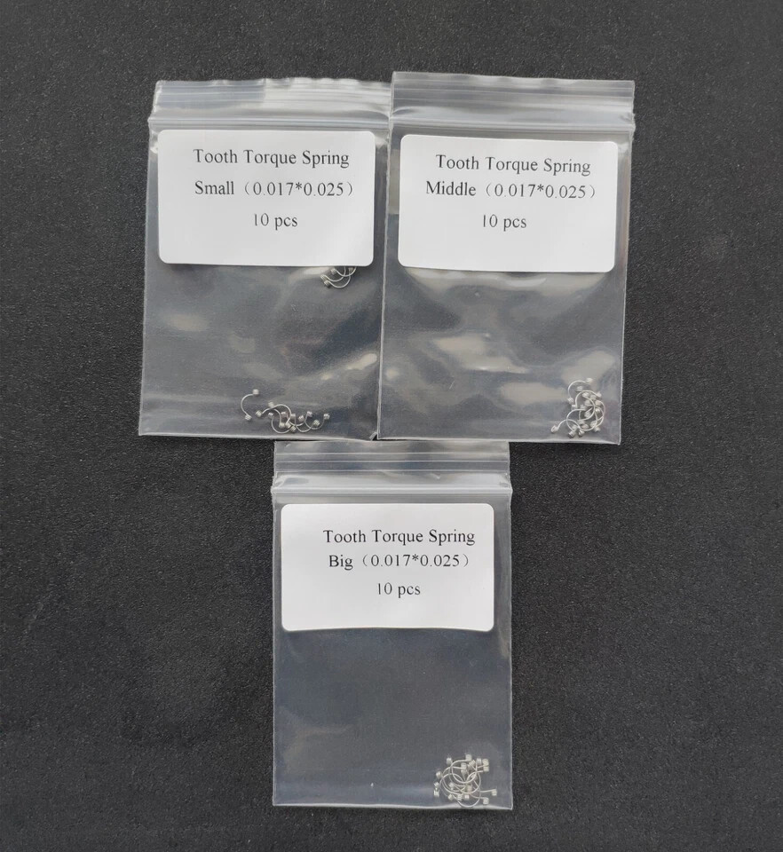 10Pcs/Bag Dental Orthodontic Anterior Teeth Torque Wire Spring Rectangular