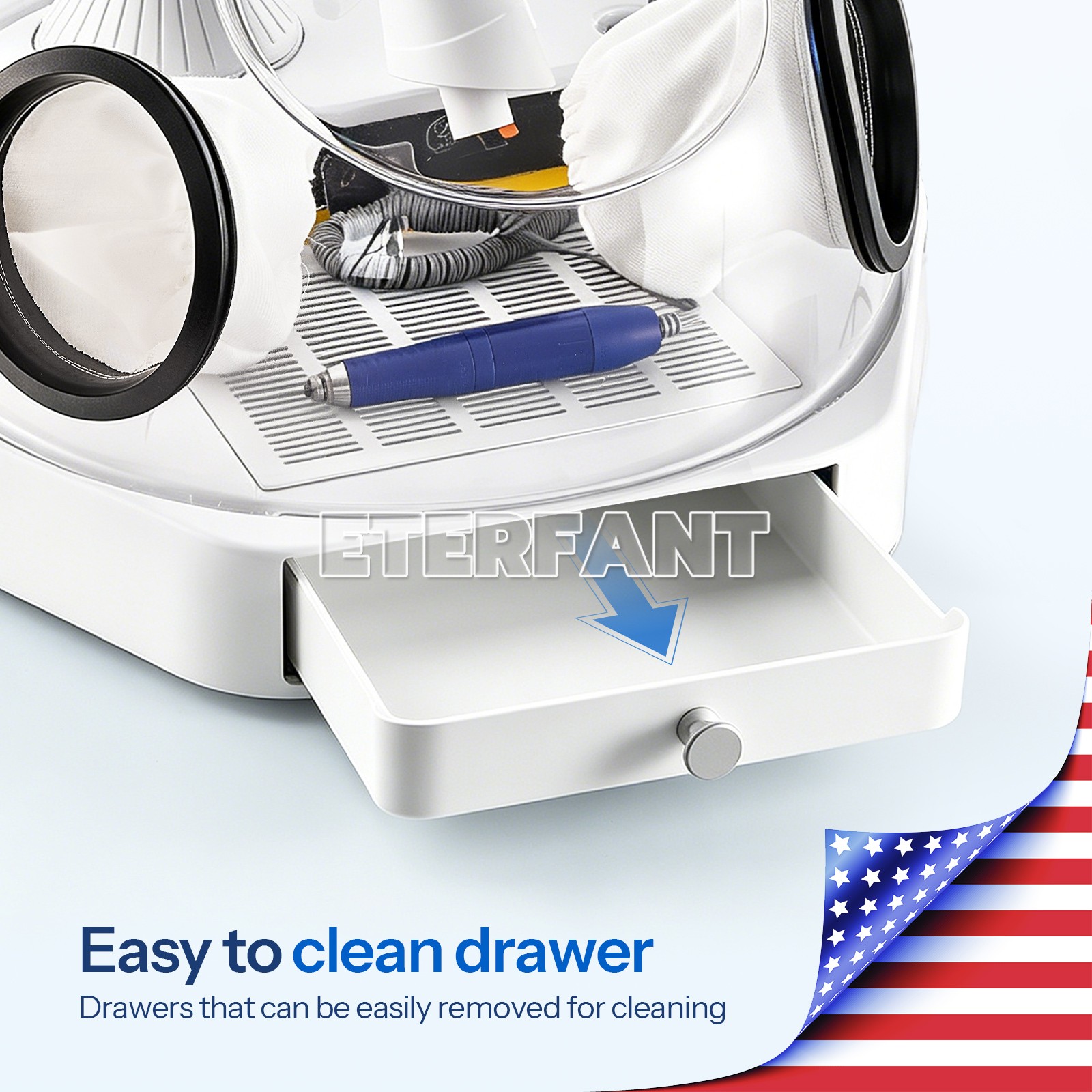 Dental Twin Pen Sandblaster with 2 Al Tanks/Dust-Free Grinding Machine with LED
