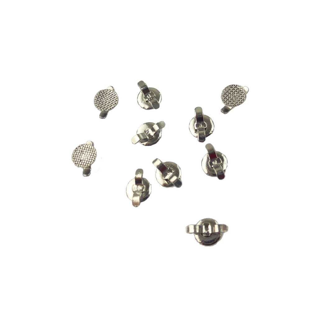 Dental Orthodontic Lingual Buttons Bondable MIM Mesh Base Easyinsmile 10Pcs/Pack