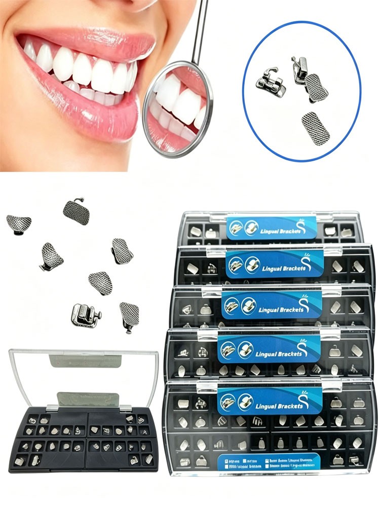 28pcs Lingual Brcakets 018 Slot Silver Series / Golden Series / STB Mini Series