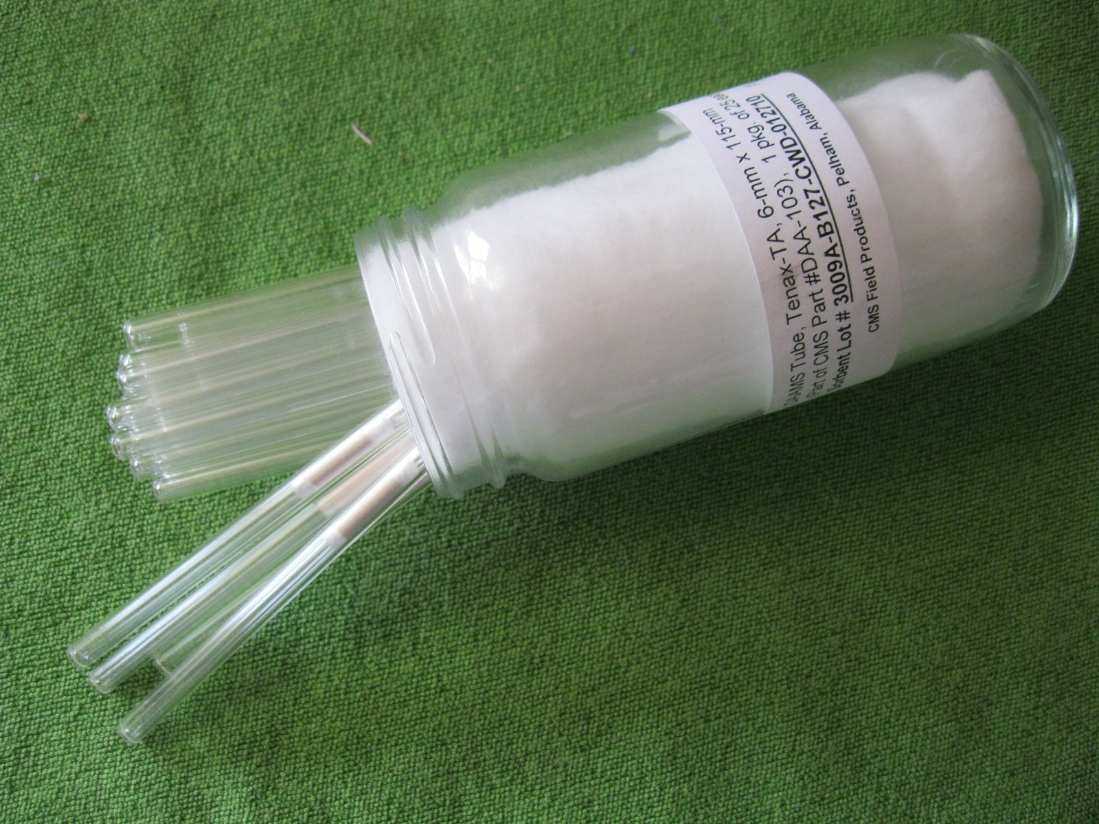 CMS DAAMS TENAX-TA 60/80 6 mm x 15 mm SORBENT TUBES DAA-103, LOT OF 25 TUBES