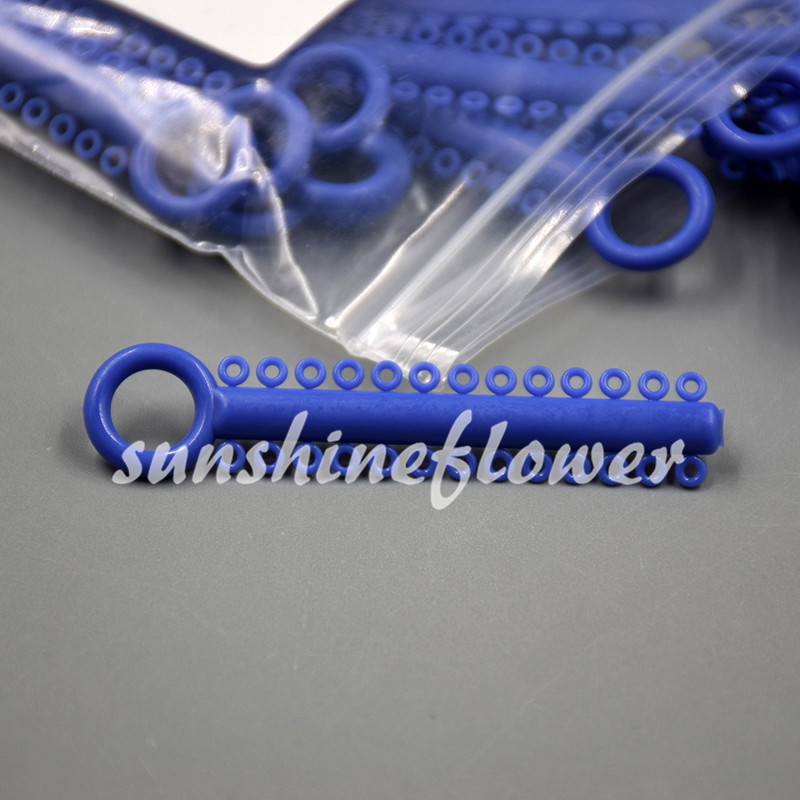 1040 Pcs/1 Pack Dental Orthodontic Ligature Ties Elastic Rubber Bands 37 Colors