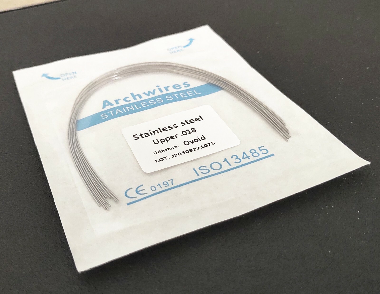 100 Pieces Dental Stainless Steel Round Arch Wire Orthodontic Arcs Ovoid Form
