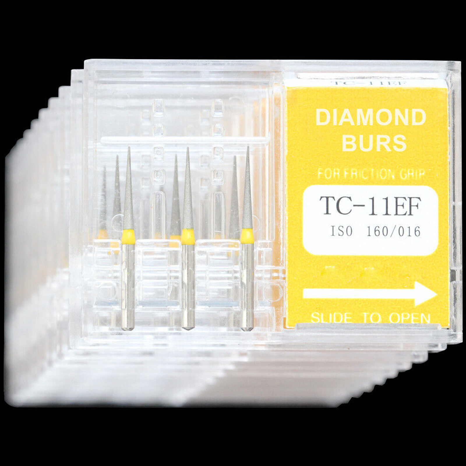 10 Packs DIA-BURS Dental High Speed Handpiece Diamond Burs Drill all Types