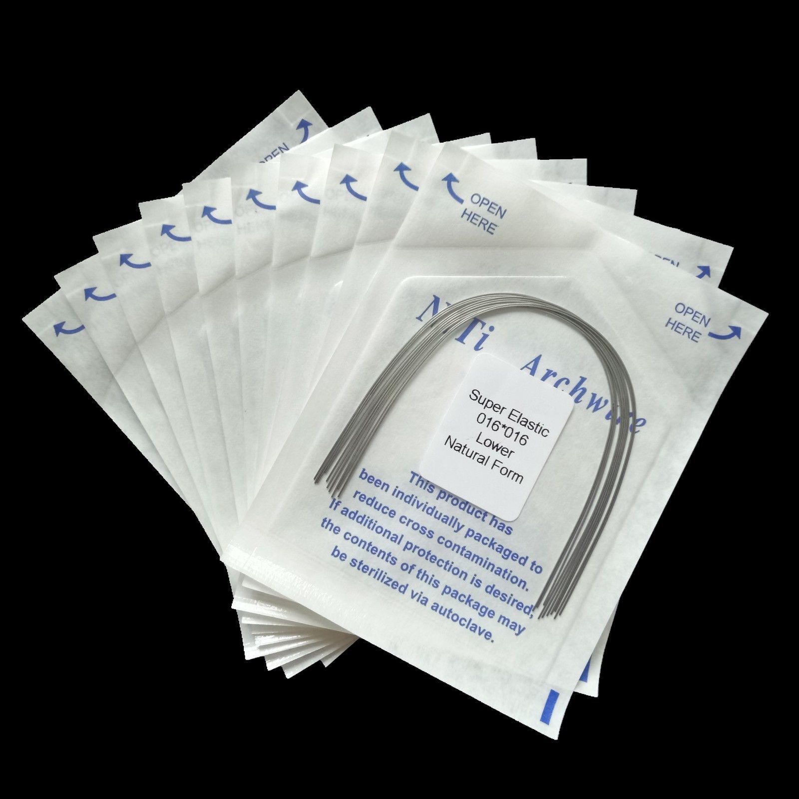 Dental Orthodontic Arch Wire Niti Super Elastic Round/Rectangular Natural Nature