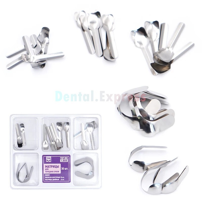 Dental Matrix Bands Anterior Proximal Strips Sectional Contoured Twin Matrices