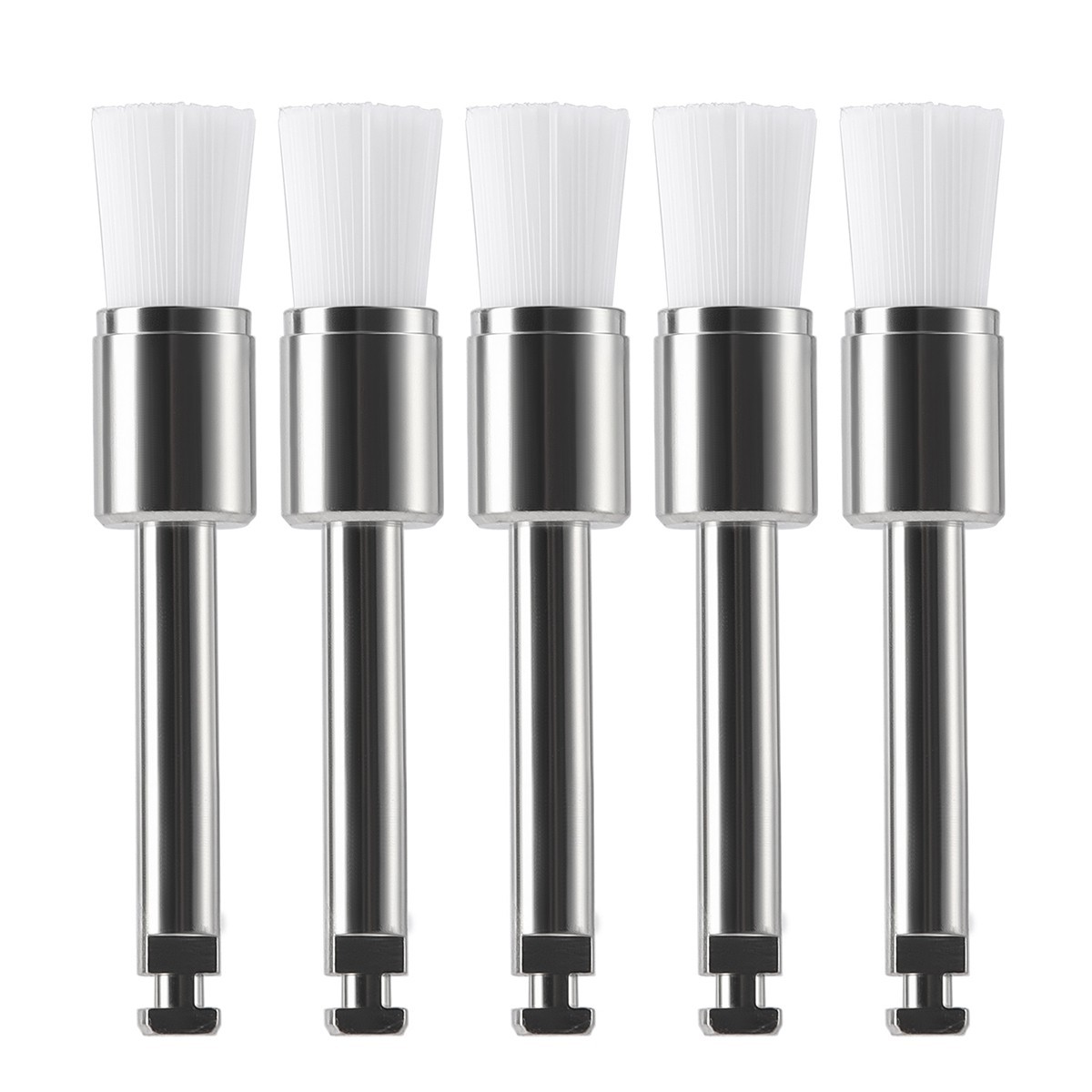 100Pcs/Box Dental Nylon Materials Closure Flat Polishing Prophylaxis Brushes