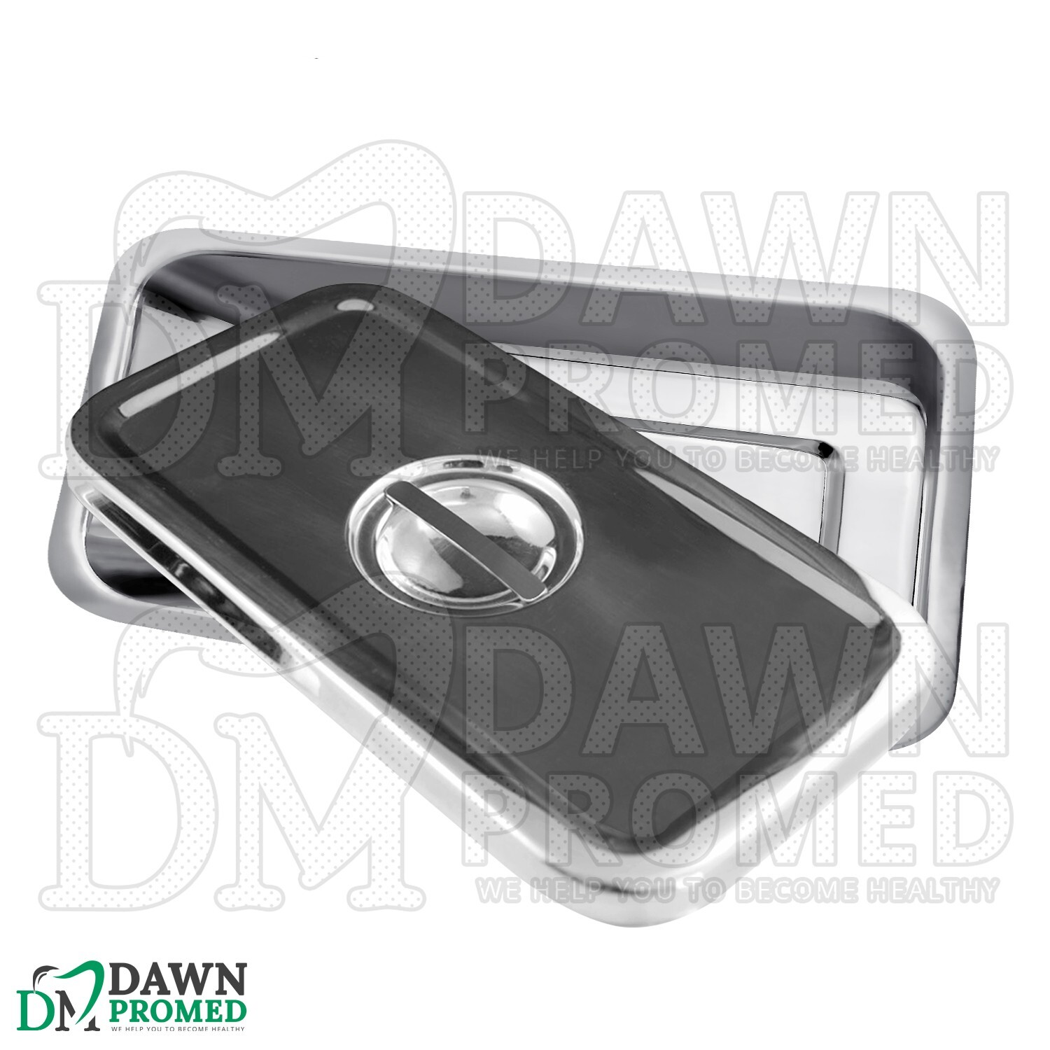 Instruments Tray Box 8″X4″X2″ Lid Cover With Handle Surgical Dental German Grade
