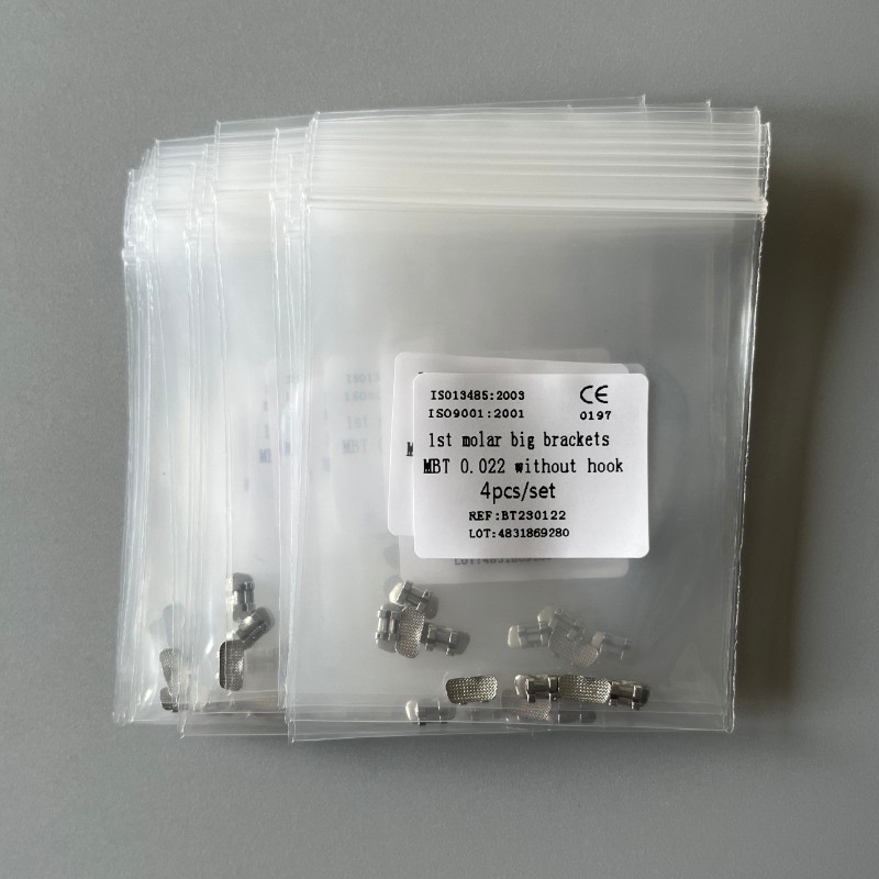 10Sets Dental Orthodontic 1st Molar Wide Big Brackets MBT 022 Without hooks